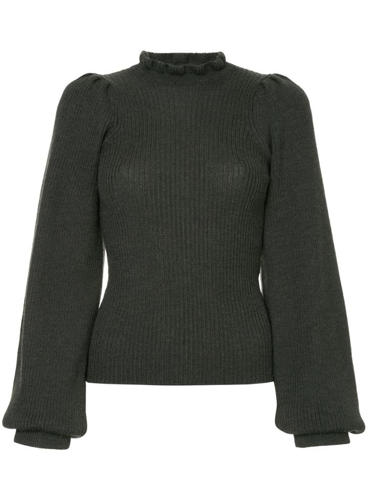 Ulla Johnson Structured Shoulder Sweater - Grey