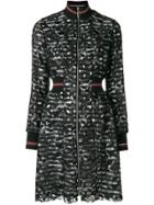 Sonia By Sonia Rykiel Embroidered Zip Dress - Black
