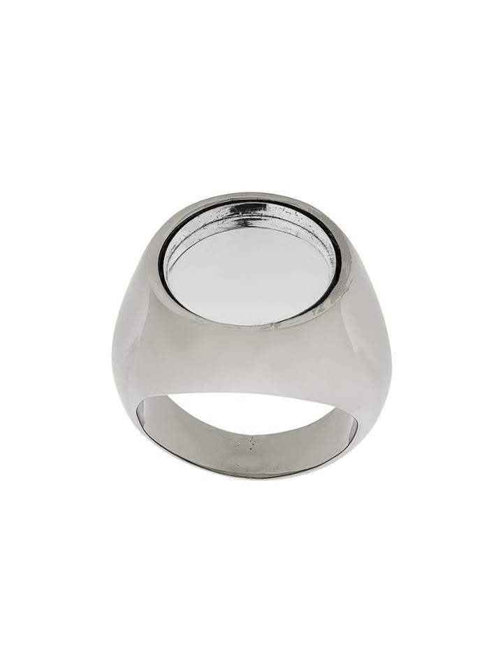 Jil Sander Classic Signet Ring - Metallic