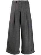 Société Anonyme Wide-leg Cropped Trousers - Grey