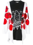 Stella Mccartney - Mixed Print Draped Top - Women - Cotton/viscose - 42, Women's, Black, Cotton/viscose