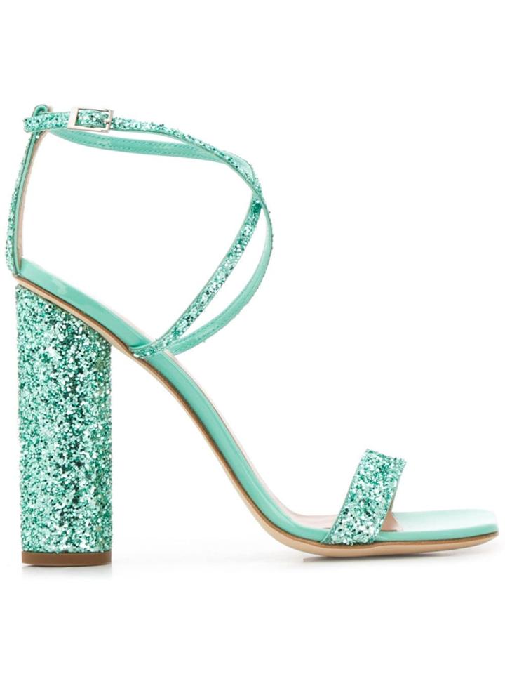 Giuseppe Zanotti Sequinned Atollo Sandals - Green
