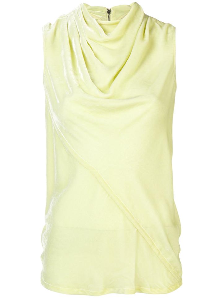 Rick Owens Cowl Neck Blouse - Green