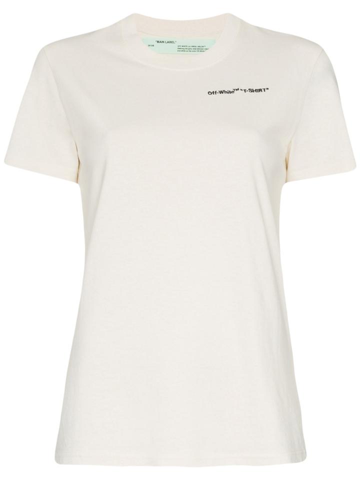 Off-white Logo Quote T-shirt