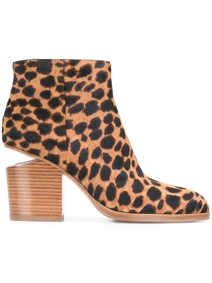 Alexander Wang 'gabi' Leopard Ankle Boots