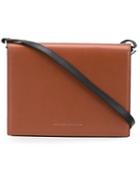 Victoria Beckham Classic Flap Crossbody Bag, Women's, Brown, Leather