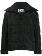Diesel Only The Brave Padded Coat - Black