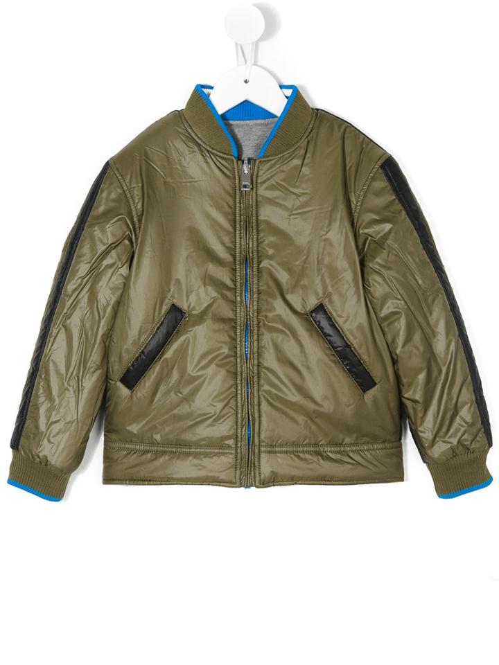 Diesel Kids - Jedrak Bomber Jacket - Kids - Cotton/polyester/polyester - 3 Yrs, Green