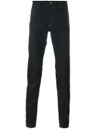 Dolce & Gabbana Skinny Jeans, Men's, Size: 52, Blue, Cotton/spandex/elastane/calf Leather/zamac