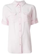 Equipment Chest Pocket Shirt, Women's, Size: M, Pink/purple, Silk