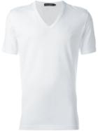 Dolce & Gabbana Embroidered Crown T-shirt, Men's, Size: 48, White, Cotton
