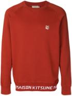 Maison Kitsuné Fox Head Sweatshirt - Red