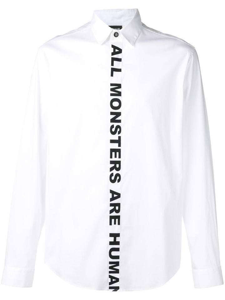 Just Cavalli Slogan Print Shirt - White
