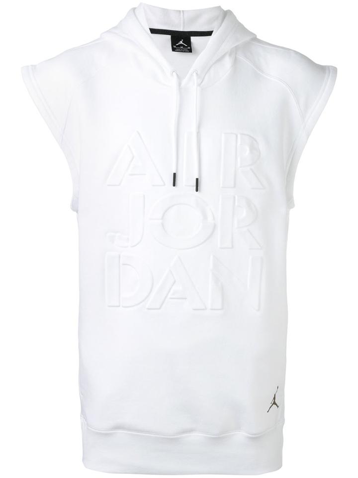 Nike - Sleeveless Hoodie - Men - Cotton/polyester - L, White, Cotton/polyester