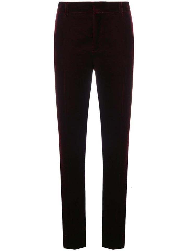 Saint Laurent Slim-fit Trousers - Red