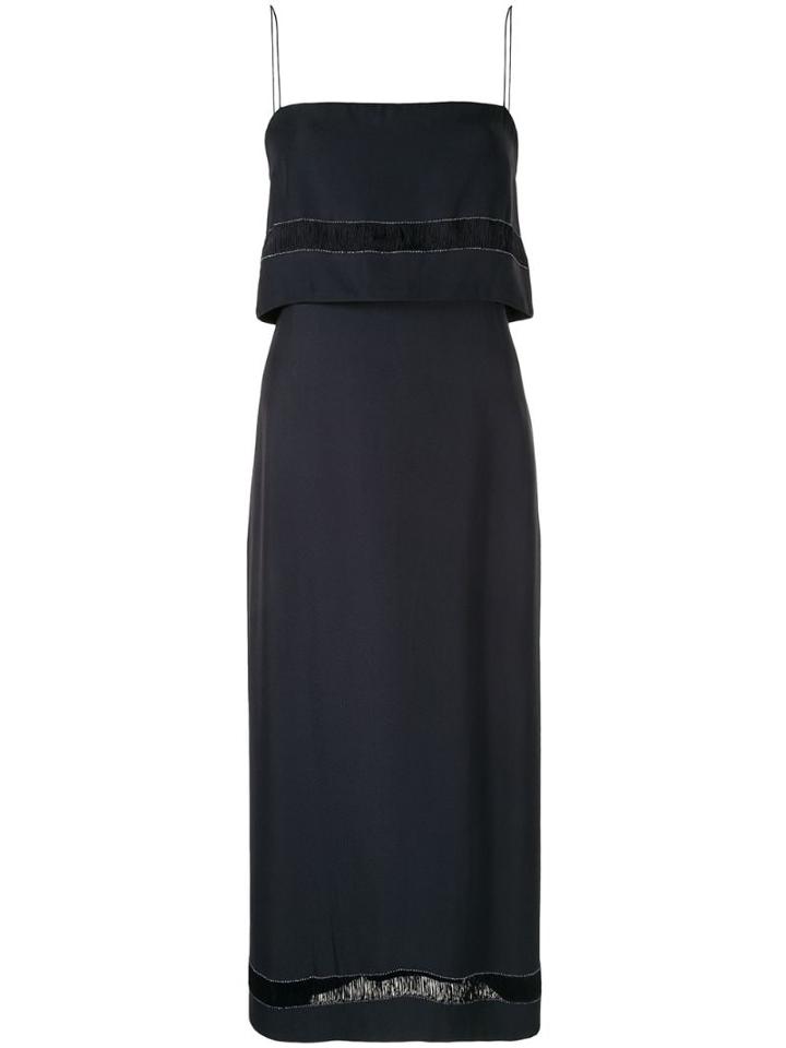 Dion Lee Sloat Slip Dress - Blue
