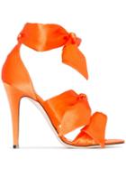 Gia Couture Katia 120mm Bow Sandals - Orange