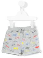 Stella Mccartney Kids - Cookie Names Print Shorts - Kids - Cotton - 6 Mth, Grey