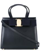 Salvatore Ferragamo Vintage Vara Bow 2-way Hand Bag - Blue