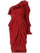 Philosophy Di Lorenzo Serafini One Shoulder Asymmetric Dress - Red