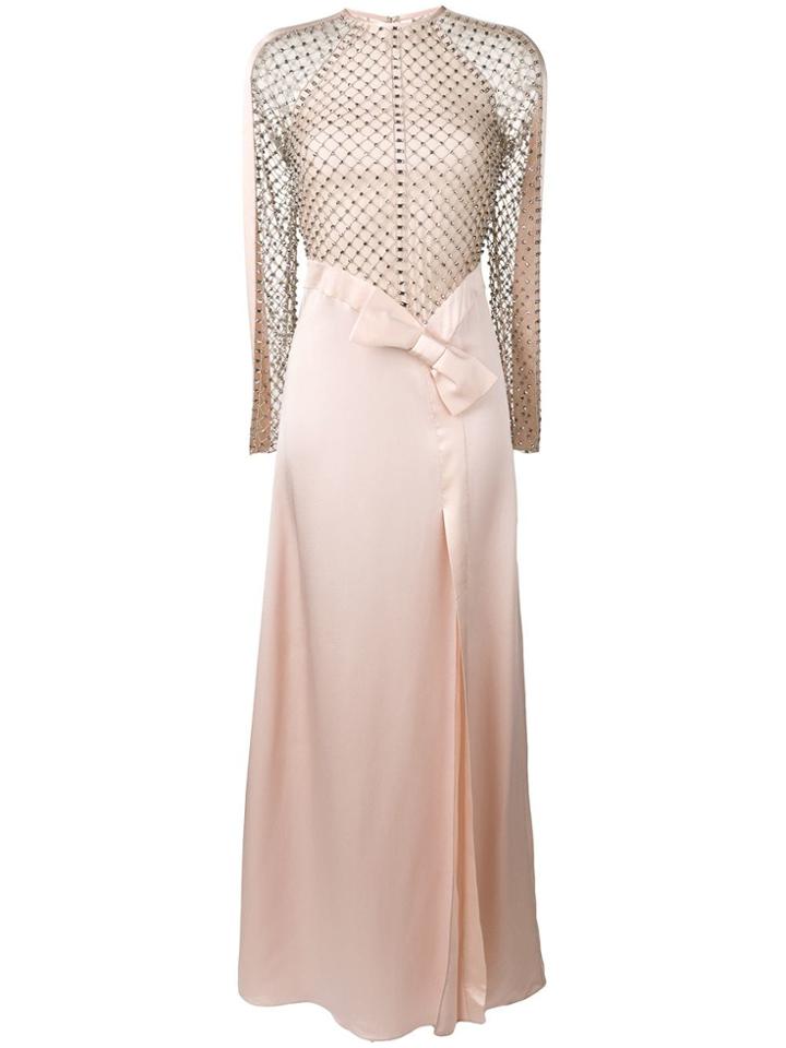Temperley London Emblem Long Dess - Pink