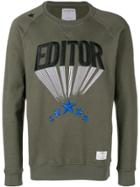 The Editor Embroidered Logo Sweatshirt - Green
