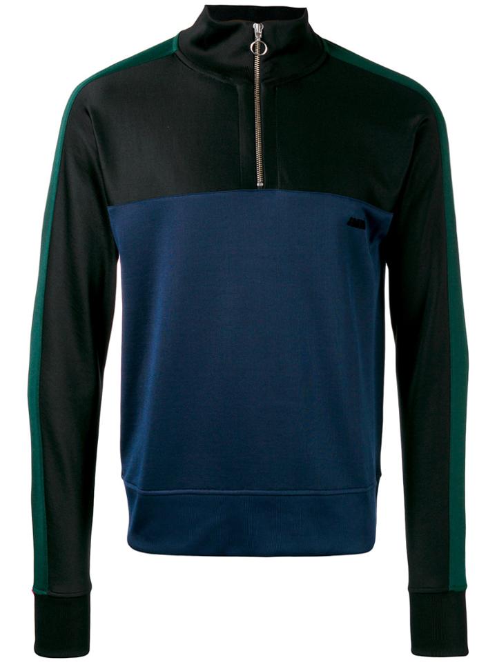 Ami Alexandre Mattiussi Half Zip Track Top - Blue