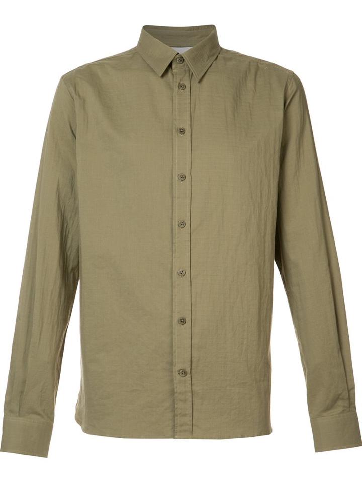 Norse Projects Classic Shirt, Men's, Size: Small, Green, Cotton