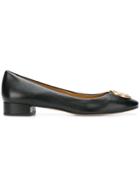 Tory Burch Slip-on Logo Pumps - Black