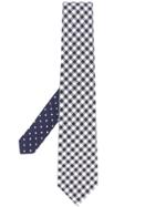 Etro Embroidered Polka Dot Tie - Blue