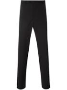 Armani Collezioni Straight Trousers, Men's, Size: 50, Black, Virgin Wool