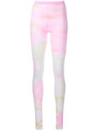 Collina Strada Tie Dye Print Leggings - Pink