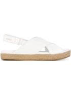 Dkny Bethune Sandals, Women's, Size: 8.5, White, Rubber/raffia/leather