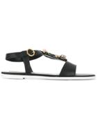 Rupert Sanderson Frida Kahlo Embellished Sandals - Black