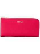 Furla Logo Zip-around Wallet - Pink & Purple