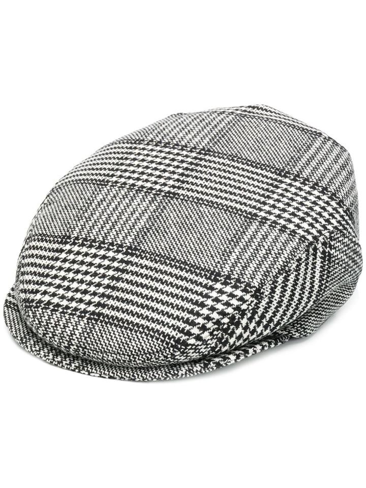 Dolce & Gabbana Checked Hat - Grey