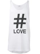 Ports 1961 - Love Print Tank - Men - Cotton/linen/flax/polyurethane/modal - L, White, Cotton/linen/flax/polyurethane/modal