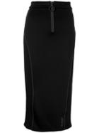 Off-white - Sporty Pencil Skirt - Women - Polyamide/spandex/elastane/viscose - 42, Black, Polyamide/spandex/elastane/viscose