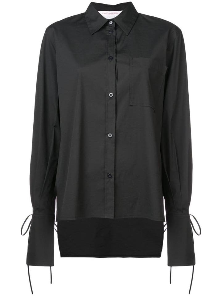 Carolina Herrera Tied Cuffs Shirt - Black