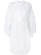 Ermanno Scervino Embroidered Shirt Dress - White
