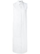Nehera Sleeveless Shirt Dress - White