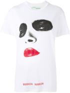 Off-white - 'mirror Mirror' Print T-shirt - Women - Cotton/lyocell - L, Red, Cotton/lyocell