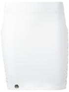 Philipp Plein Bondage Mini Skirt - White