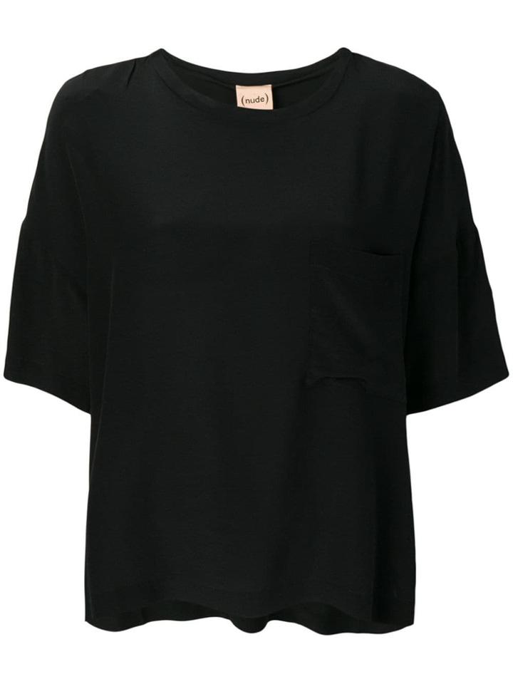 Nude Loose Fit Top - Black