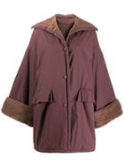 Romeo Gigli Pre-owned 1990's Loose Padded Coat - Purple