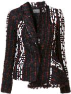 Les Animaux Bisected Tuxedo Jacket - Black