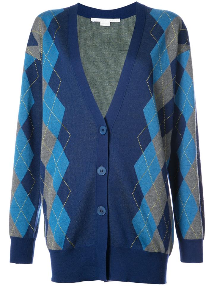 Stella Mccartney Argyle Long Cardigan - Blue