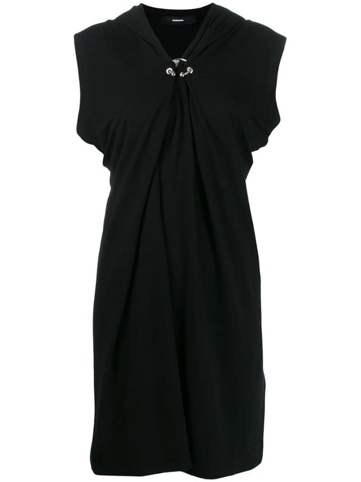 Diesel Draped Style Dress - Black