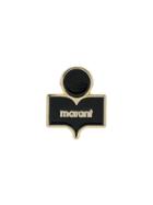 Isabel Marant Logo Enamel Pin - Black