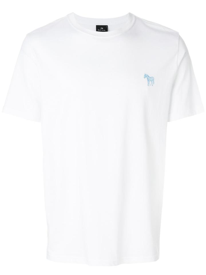Ps By Paul Smith Embroidered Zebra T-shirt - White